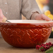 Mason Cash Gingerbread Mixing Bowl, Brown – styled kitchen view