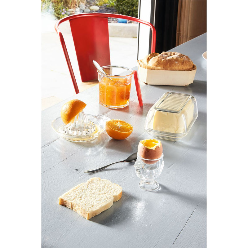 Luminarc – Home Classic Glass Butter Dish – 17 × 10.5 cm – product view
