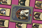 La Cour de Versailles box surrounded by historical character cards