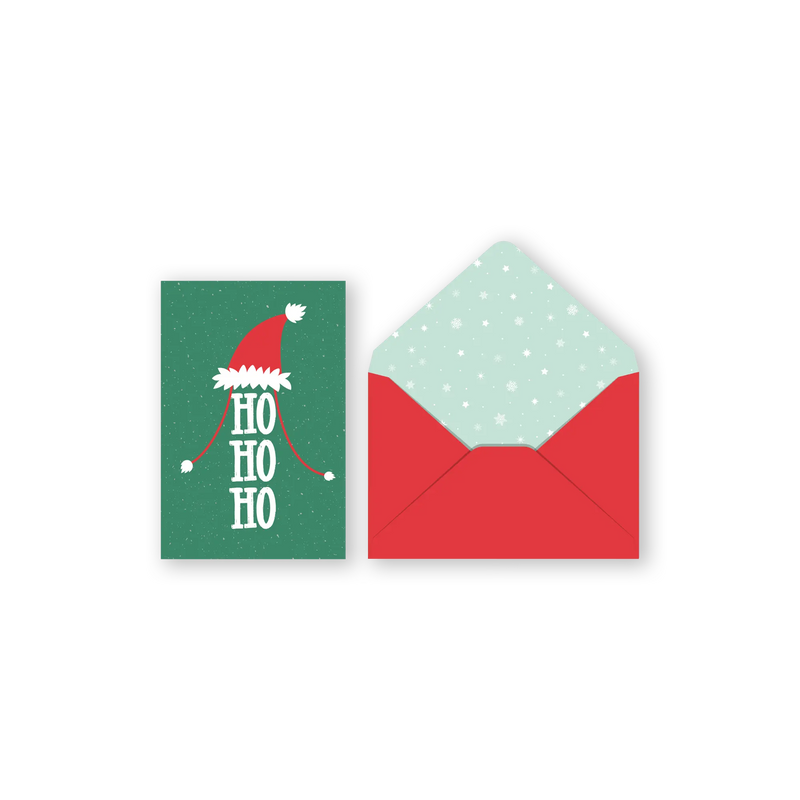 CARTE NOËL MINI IDV./ HO HO HO