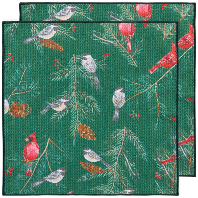 Now Designs - Birds & Boughs Christmas Recycled Microfibre Dishc