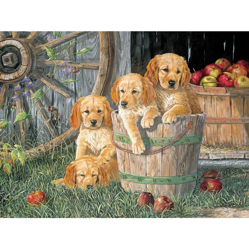 Cobble Hill - Puzzle de 350 pièces - Chiot dans un seau