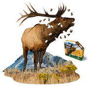 Madd Capp Puzzles – I Am Elk Jigsaw Puzzle | 1000 Pieces – puzzle and packaging