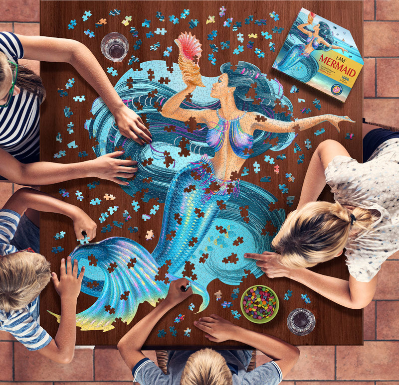 Madd Capp Puzzles – I Am Mermaid Jigsaw Puzzle | 1000 Pieces – lifestyle view