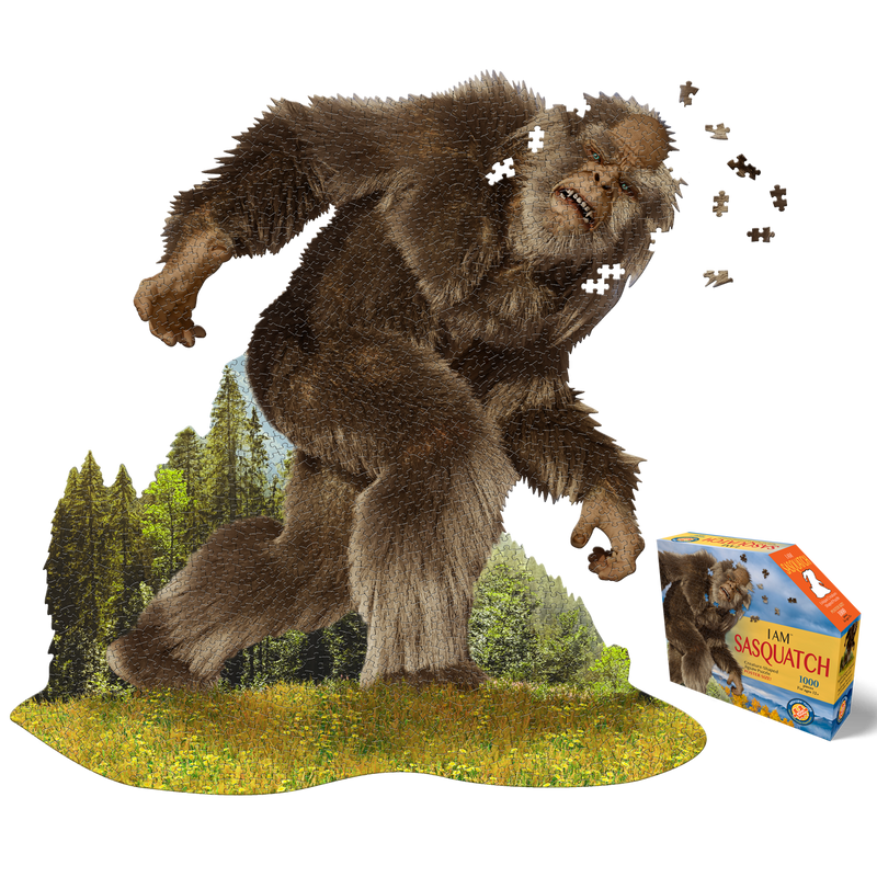 Madd Capp Puzzles – I Am Sasquatch Jigsaw Puzzle | 1000 Pieces – puzzle and packaging
