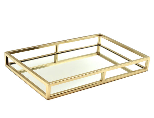 BOWRING - Aspen 16" x 10" Tray, Matte Gold
