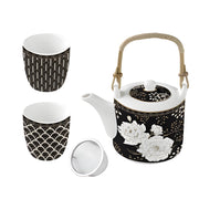 Easy Life - Art Deco & Flowers 4 piece Tea Set