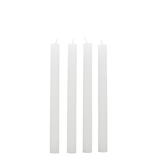 BOWRING - Rustic Blanco Dinner Candle Set of 4