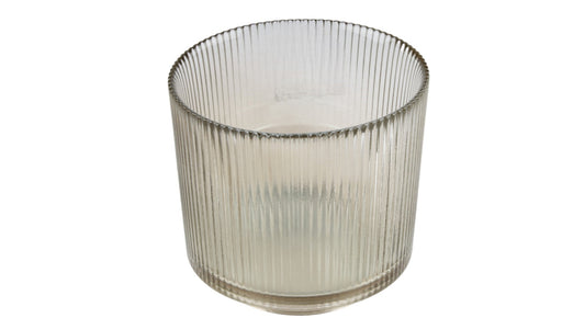BOWRING - Avanti Glass Tealight Holder, Coffee Lustre