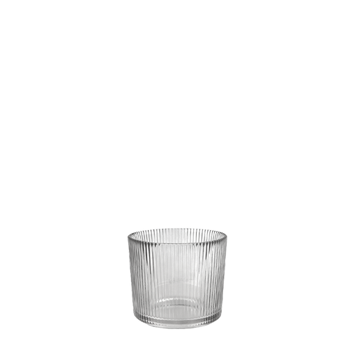 BOWRING - Avanti Glass Tealight Holder, Opal Grey