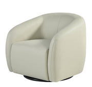 STUDIO 1811 - Harbord Swivel Armchair Oyster Faux Leather
