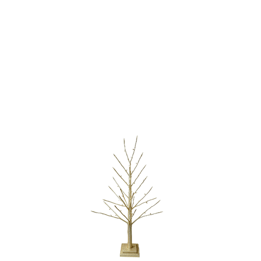 BOWRING - Champagne Glitter Tree 90cm/35.5in | 78 Warm White LED Lights