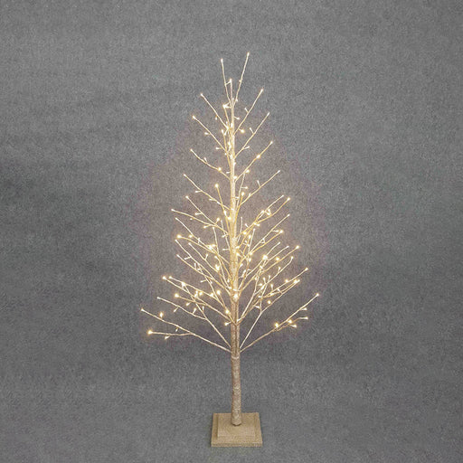 BOWRING - Champagne Glitter Tree 150cm/59in | 186 Warm White LED Lights