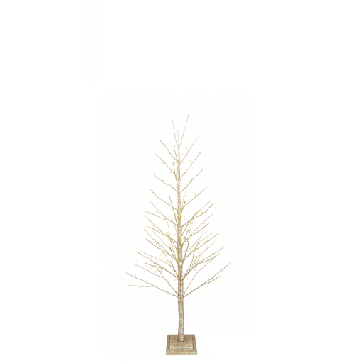 BOWRING - Champagne Glitter Tree 150cm/59in | 186 Warm White LED Lights