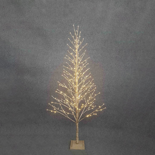 BOWRING - Champagne Glitter Tree 210cm/83in | 306 Warm White LED Lights