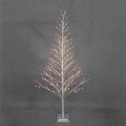 BOWRING - Silver Glitter Tree 270cm/106in |360 Warm White LED Lights