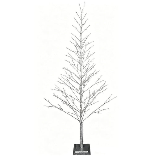 BOWRING - Silver Glitter Tree 270cm/106in |360 Warm White LED Lights
