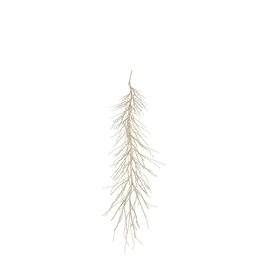 BOWRING - Champagne Glitter Garland with Remote 180cm/71" | 126 Warm White LED Lights