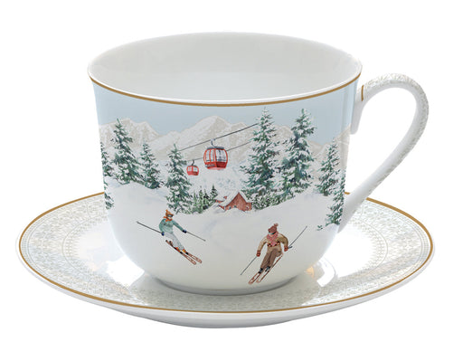 Easy Life - Chalet 400ml (13.5oz) Breakfast Cup & Saucer