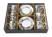 Easy Life - Retro Jungle 100ml (3.4oz) Espresso Cup & Saucer Set of 6