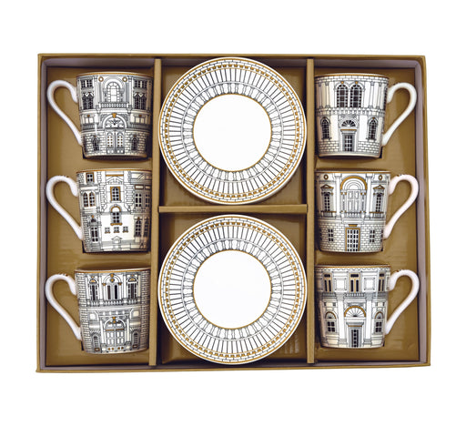 Easy Life - Palazzo 100ml (3.4oz) Espresso Cup & Saucer Set of 6