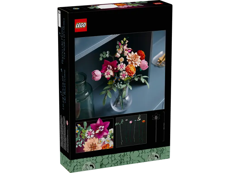 LEGO - 10342 - COLLECTION BOTANIQUE - Joli bouquet de fleurs roses - 749 pièces