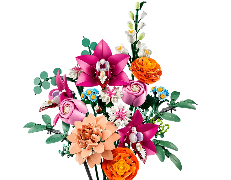 LEGO - 10342 - COLLECTION BOTANIQUE - Joli bouquet de fleurs roses - 749 pièces