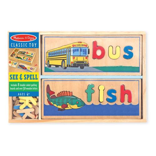 Melissa & Doug See & Spell Wooden Learning Toy