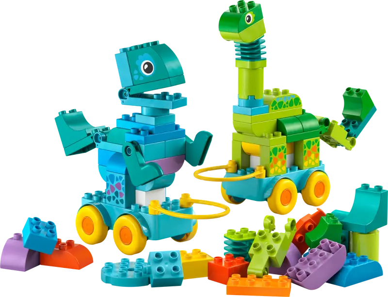 LEGO - 10451 - DUPLO - 3in1 Dinosaurs on Wheels - 108pcs