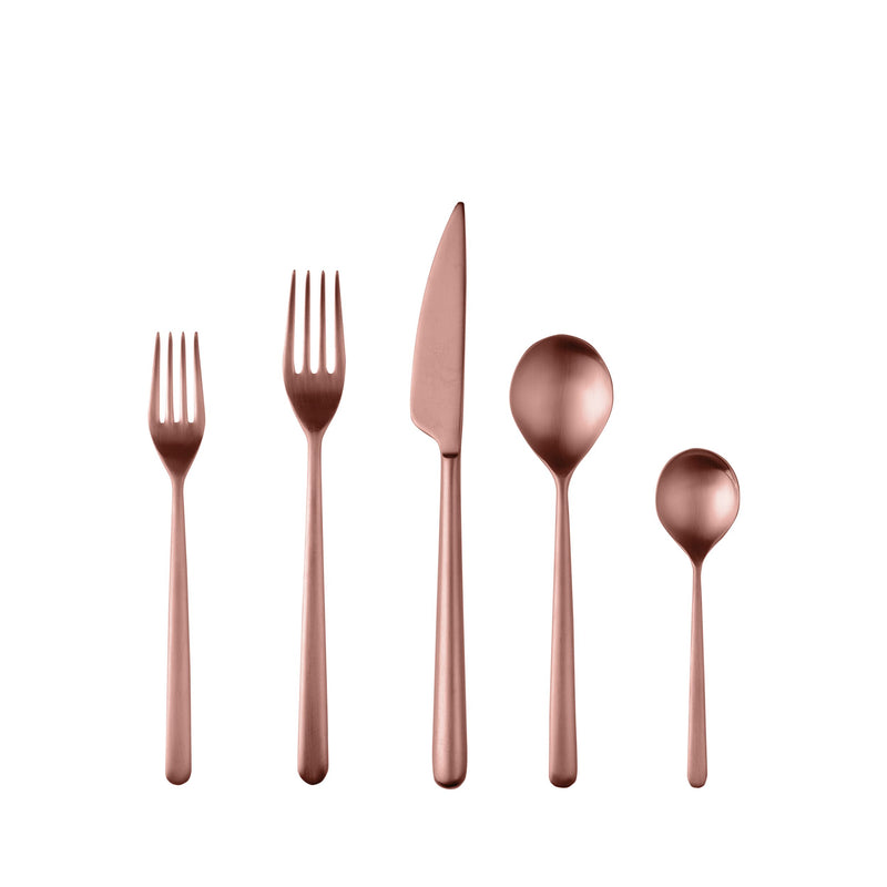 Mepra – Linea Ice Bronze – 5-Piece Flatware Set – 104822005IB – Image 1