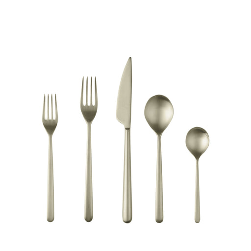 Mepra - Linea Ice Champagne Flatware Set - 5 Pcs. – MPR-104822005IC – Image 1