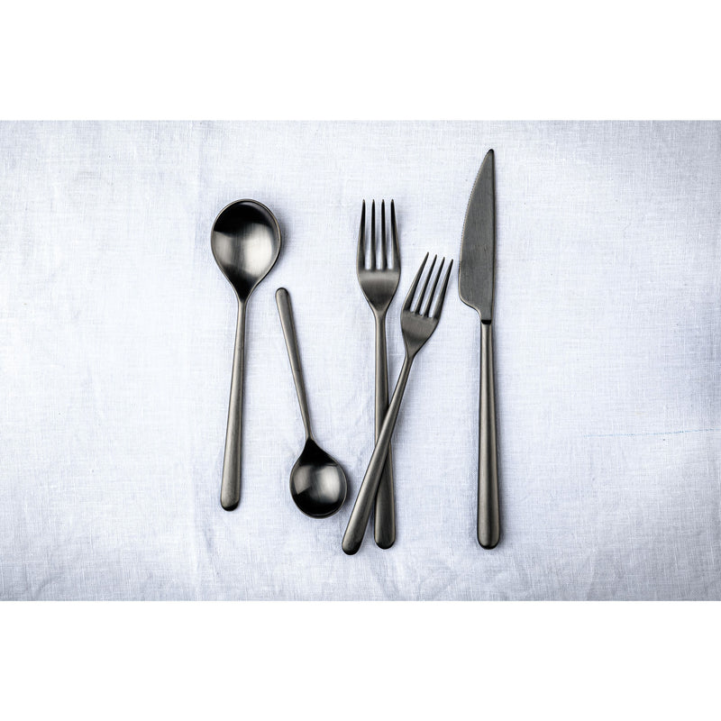 Mepra – Linea Ice Black Gold – 5-Piece Flatware Set – 104822005ION – Image 4