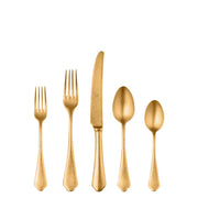 Mepra - Dolce Vita Pewter Gold Flatware Set - 5 Pcs. – MPR-106422005PO – Image 1