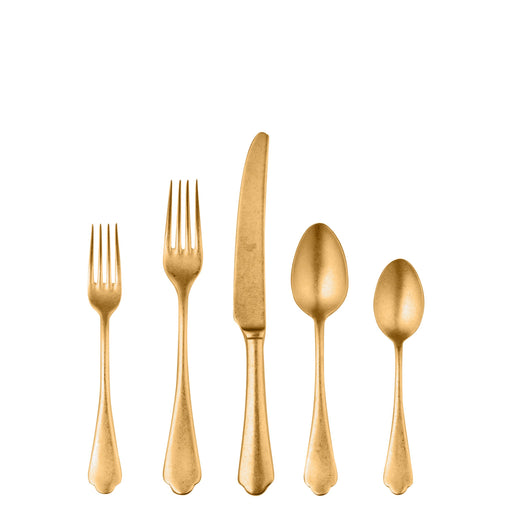 Mepra - Dolce Vita Pewter Gold Flatware Set - 5 Pcs. – MPR-106422005PO – Image 1