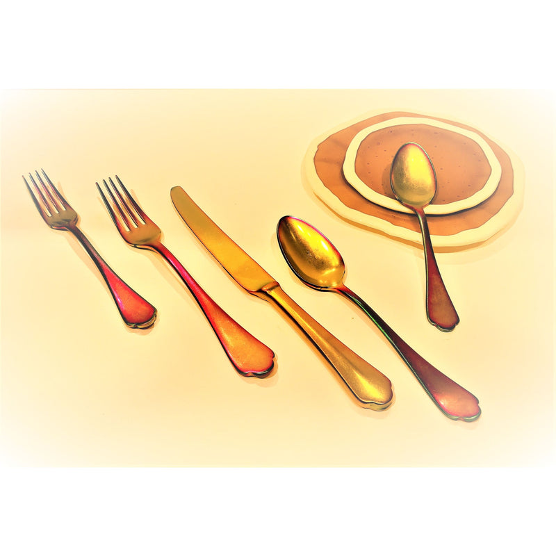 Mepra – Dolce Vita Pewter Rainbow – 20-Piece Flatware Set – 106422020PA – Image 2