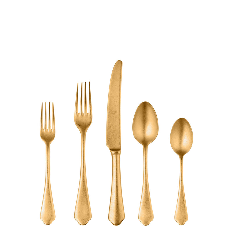 Mepra – Dolce Vita Pewter Gold – 20-Piece Flatware Set – 106422020PO – Image 1