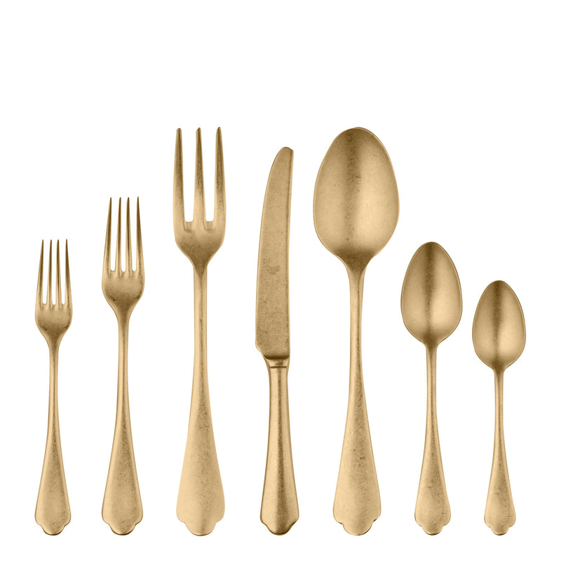 Mepra - Dolce Vita Pewter Gold Flatware Set - 32 Pcs. – MPR-106422032PO – Image 1