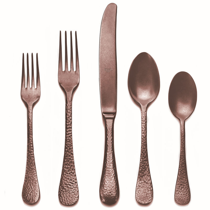Mepra – Epoque Pewter Bronze – 5-Piece Flatware Set – 106822005PB – Image 1