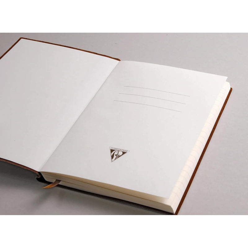 Lined Notebook Flying Spirit glossy leather cognac 180 pages A5 (5.8 x 8.3 in)