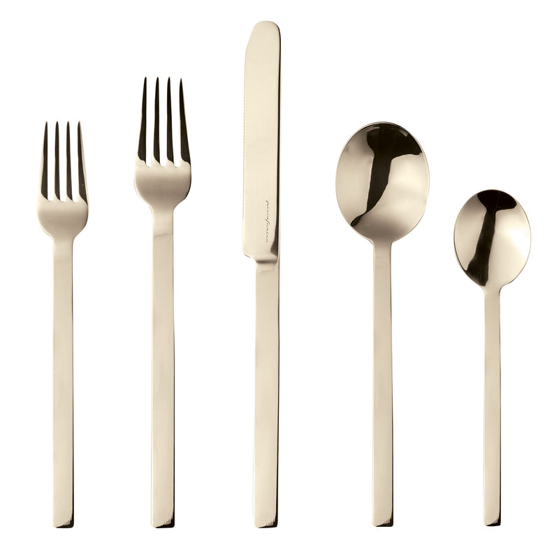 Mepra - Stile By Pininarina Flatware Set - 5 Pcs. - Champagne – MPR-107522005C – Image 1