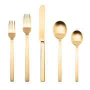 Mepra – Stile by Pininfarina Ice Gold – 5-Piece Flatware Set – 107522005OI – Image 1