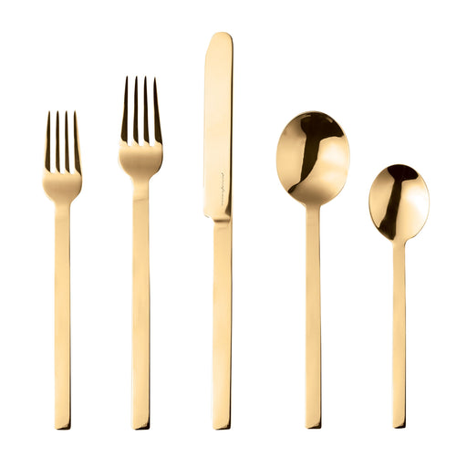 Mepra - Stile By Pininarina Flatware Set - 20 Pcs. - Gold – MPR-107522020O