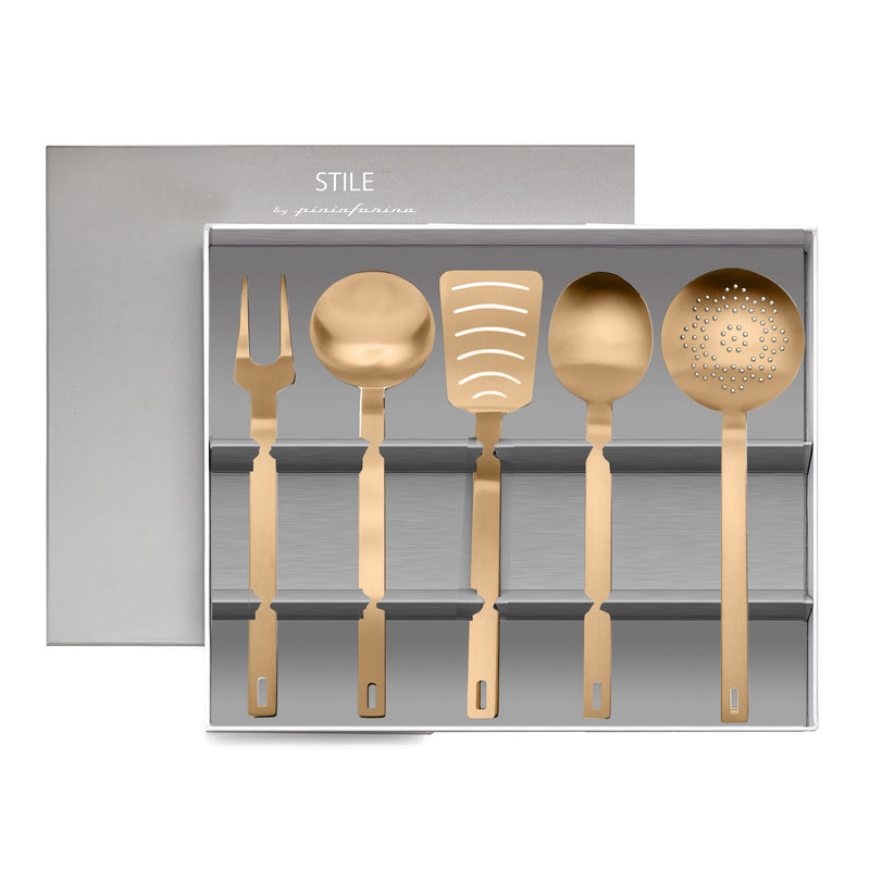 Mepra – Stile Gold Ice – 5-Piece Kitchen Tool Set – 10752205OI – Image 1