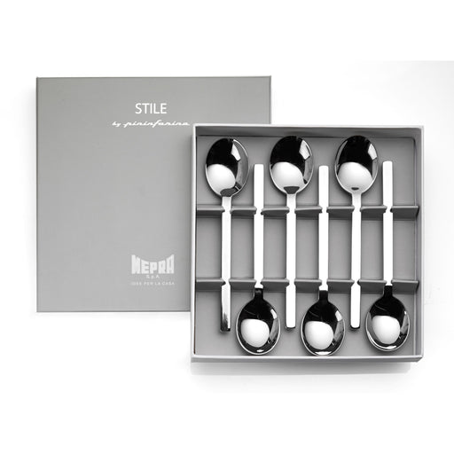 Mepra - Stile By Pininarina Coffee Spoon Set - 6 Pcs. - Mirror – MPR-107544607 – Image 1