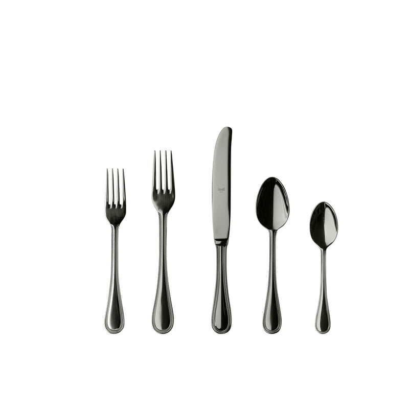 Mepra - Perla Black Gold Flatware Set - 20 Pcs. – MPR-107622020ON – Image 1