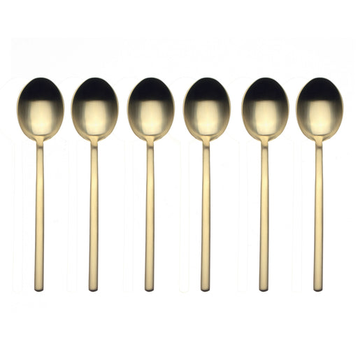 Mepra – Due Ice Gold – 6-Piece Coffee Spoon Set – 108044107 – Image 1