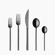 Mepra - Due Black Gold Flatware Set - 20 Pcs. – MPR-108622020 – Image 1