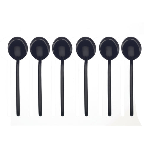 Mepra - Due Black Gold Coffee Spoon Set - 6 Pcs. – MPR-108644107 – Image 1