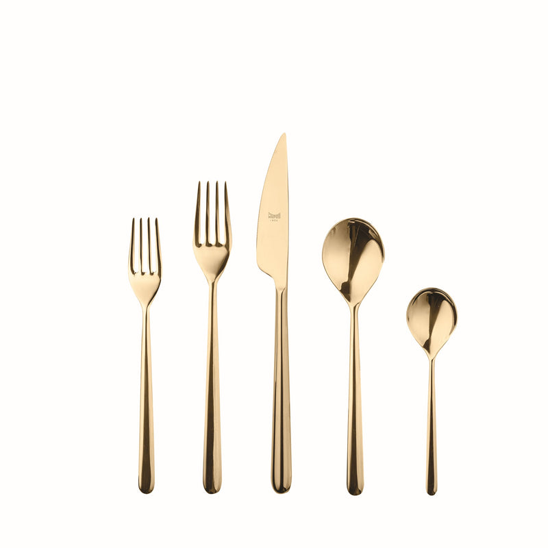 Mepra - Linea Gold Flatware Set - 20 Pcs. – MPR-108922020 – Image 1