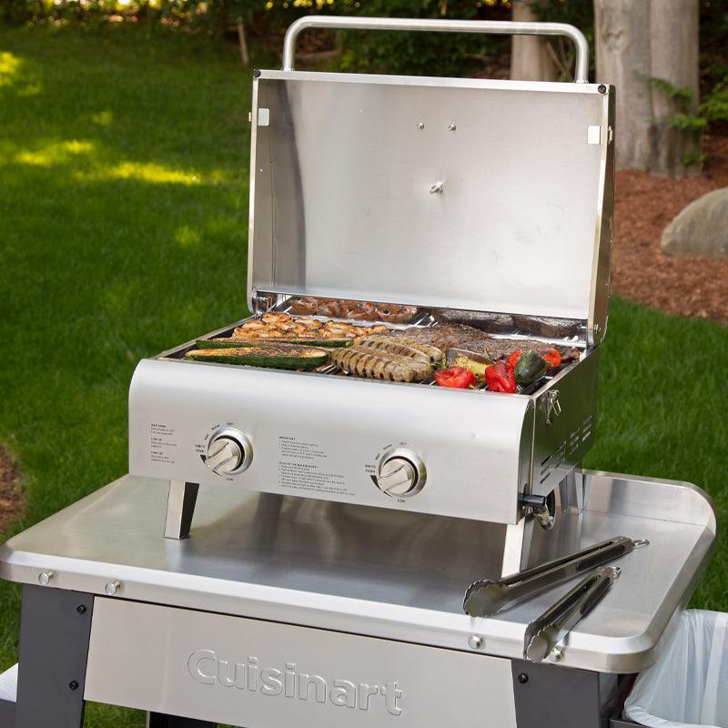 Cuisinart - Chef's Style Stainless 2-Burner Gas Tabletop Grill